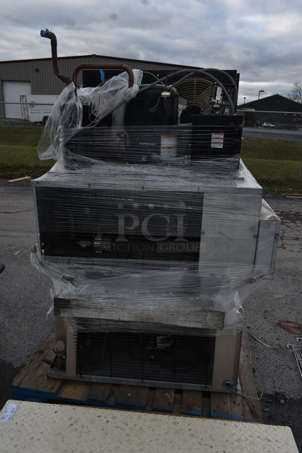 PALLET LOT OF 3 Commercial Compressors for Walk In Box Including Tecumseh AVA4540EXTXM and Heatcraft CHT015H2CF. 3 Times Your Bid! - Image 2 of 7