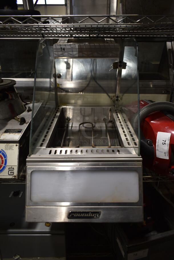 Roundup DCH-12CF Stainless Steel Commercial Countertop Heated Display Case Merchandiser. 120 Volts, 1 Phase. Tested and Working! - Image 1 of 5
