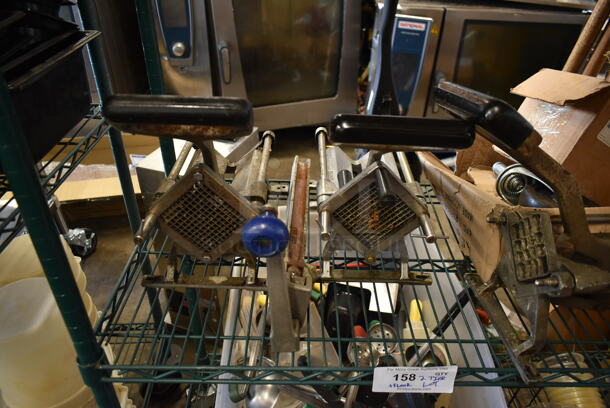 ALL ONE MONEY! Two Tier Lot of Various Items Including French Fry Cutters and Utensils - Image 5 of 9