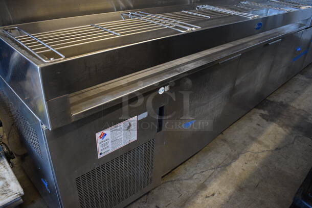 Randell DPM102L Stainless Steel Commercial Prep Table on Commercial Casters. 115 Volts, 1 Phase. 102x34x51. Tested and Powers On But Does Not Get Cold - Image 4 of 12