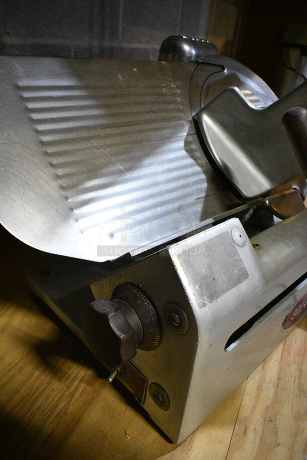 Globe 400 Stainless Steel Commercial Countertop Meat Slicer. 115 Volts, 1 Phase. This Unit Was In Working Condition When the Restaurant Closed. (basement) - Image 8 of 9