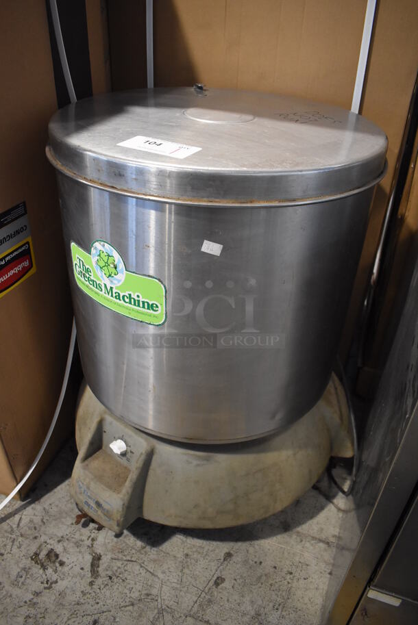 Electrolux Dito The Greens Machine Stainless Steel Commercial Floor Style Lettuce Spinner Salad Spinner on Commercial Casters. 27x27x32. Tested and Does Not Power On - Image 2 of 5
