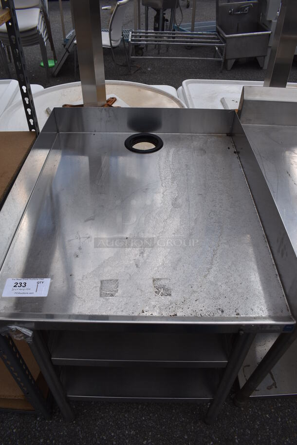 Stainless Steel Commercial Table w/ Under Shelves. 26x32.5x38 - Image 9 of 9