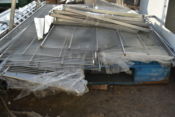 ALL ONE MONEY! Lot of Various Items Including Wire Shelves and Metal Pieces - Image 3 of 6