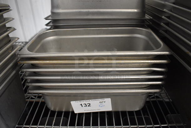 6 Stainless Steel 1/3 Size Drop In Bins. 1/3x4.  6 Times Your Bid! - Image 1 of 3