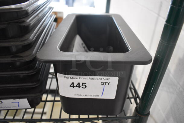 Cambro Black Poly 1/3 Size Insulated Drop In Bin. 1/3x6