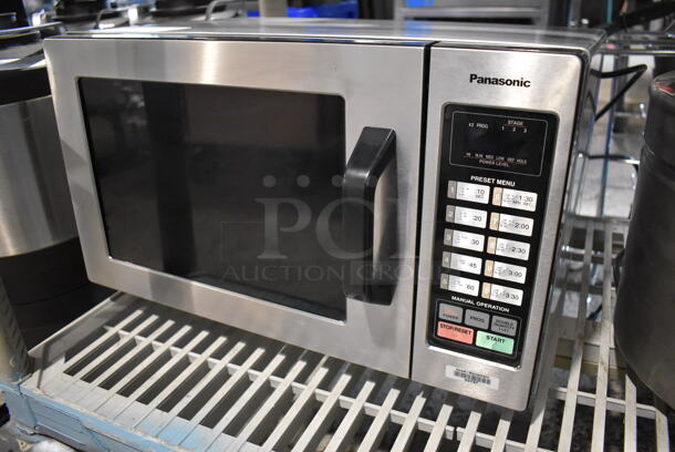 Panasonic NE-1054T Stainless Steel Commercial Countertop Microwave Oven. 120 Volts, 1 Phase. 20x15x12 - Image 2 of 5