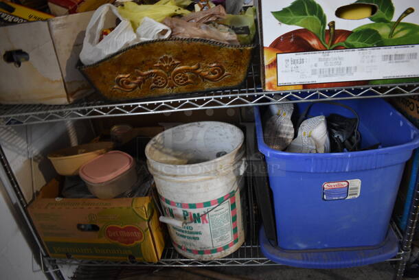 ALL ONE MONEY! Lot of 4 Tiers Worth of Various Items Including Builders Edge Gable Vents, Toshiba VHS Player and Wires. Does Not Come w/ The Shelving Unit - Image 6 of 6