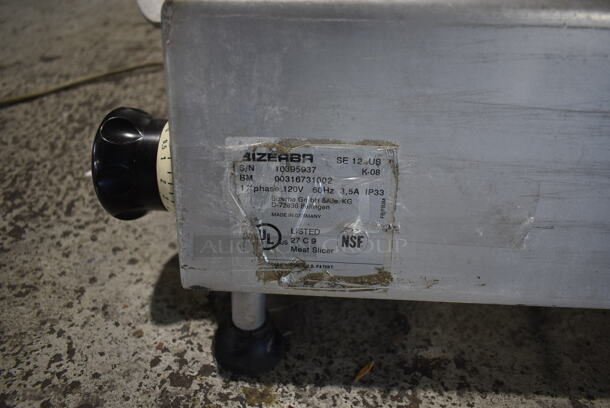 Bizerba SE 12 US Stainless Steel Commercial Countertop Meat Slicer. 120 Volts, 1 Phase. Tested and Working! - Image 3 of 7