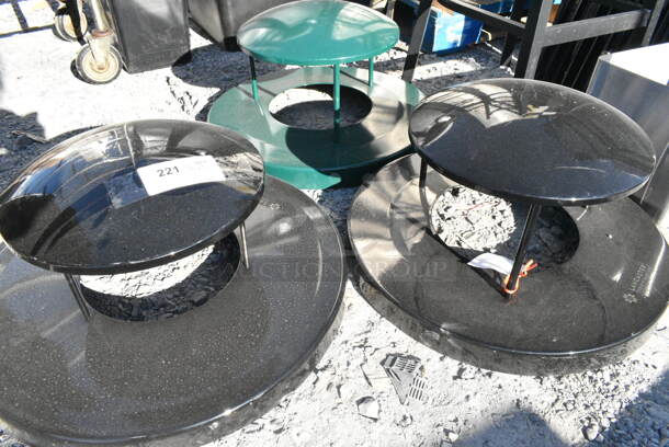 3 BRAND NEW SCRATCH AND DENT! Trash Can Shell Lids; 1 Green and 2 Black. 3 Times Your Bid! - Image 3 of 3