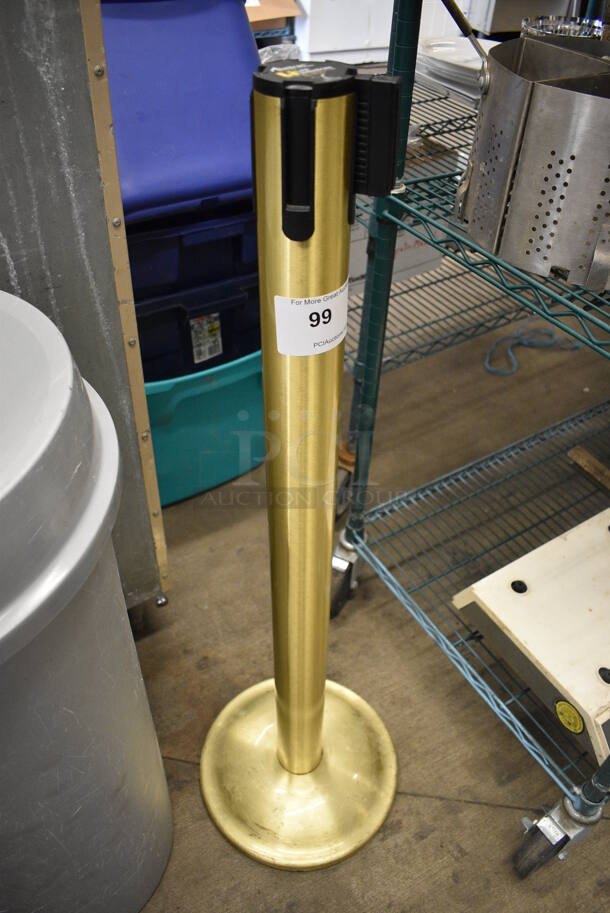 Beltrac Gold Colored Stanchion. 13x13x41 - Image 3 of 3