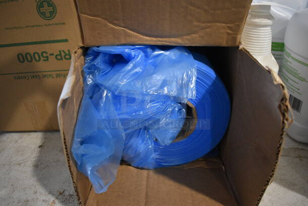 Roll of Blue Plastic - Image 1 of 2
