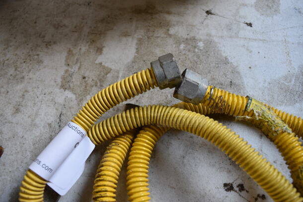 2 Yellow Gas Hoses. 24". 2 Times Your Bid! - Image 2 of 4