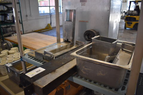 ALL ONE MONEY! Tier Lot of Various Metal Items Including Bins and Attachment for Subway Make Line