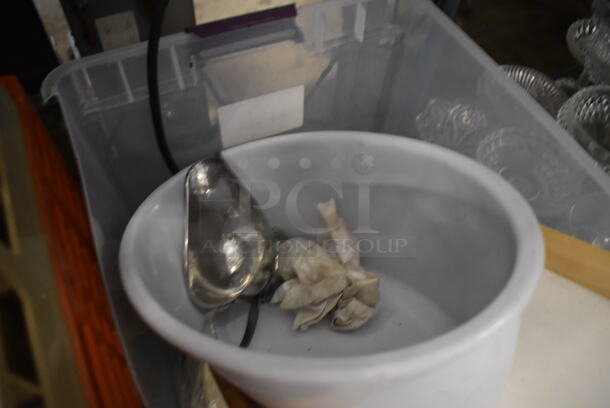 ALL ONE MONEY! Tier Lot of Various Items Including Glasses, Dish Caddies and Plates  - Image 9 of 10