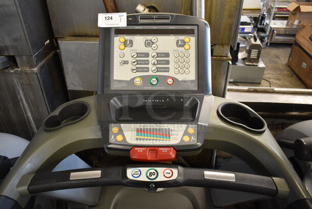 Matrix Ultimate Deck Commercial Floor Style Treadmill. Tested and Working! - Image 5 of 6
