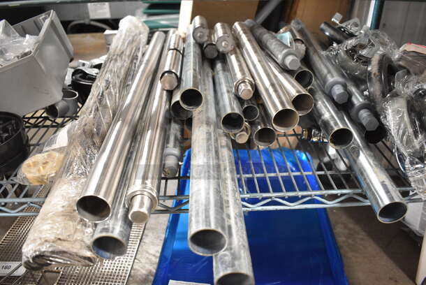 ALL ONE MONEY! Tier Lot of Various Items Including Waffle Machine Plates, Cup Dispenser, Metal Legs and Commercial Casters.  - Image 6 of 11