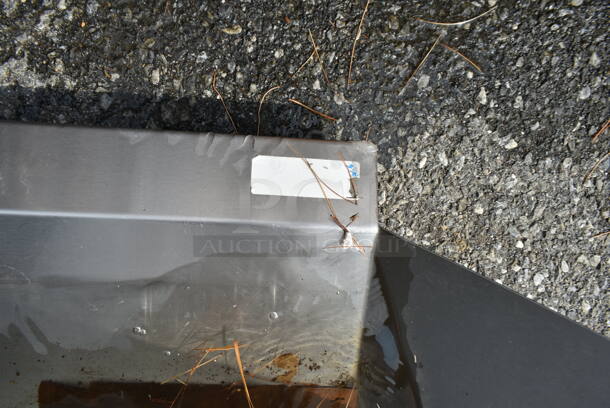Stainless Steel Commercial 3 Bay Sink. Missing Right Side H Legs. Bays 20x20x12.  - Image 8 of 8