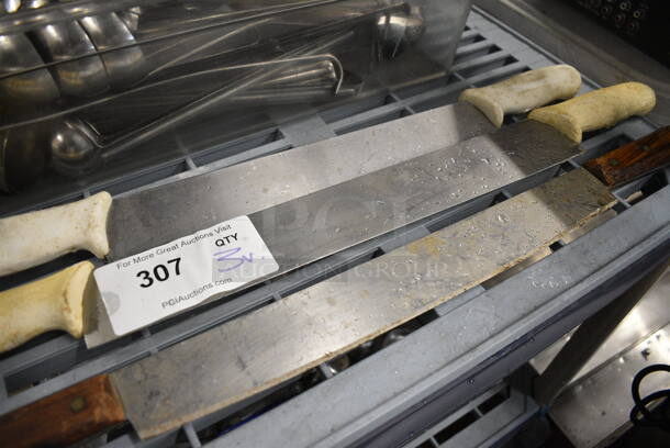 3 Various Metal Dough Cutters w/ 2 Handles. Includes 24.5". 3 Times Your Bid! - Image 2 of 3