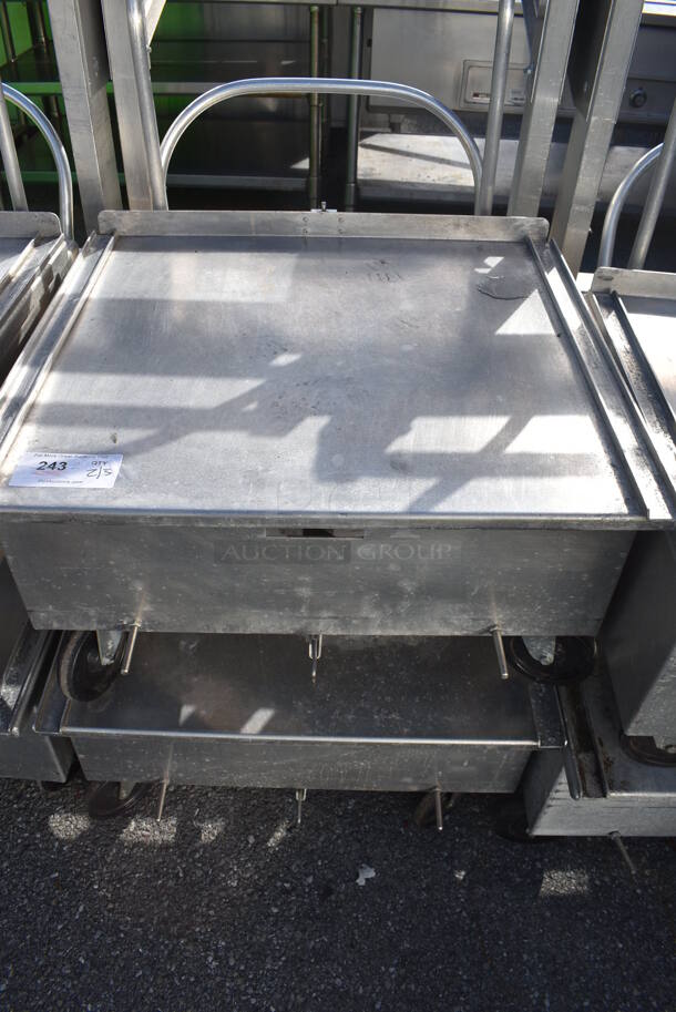 2 Metal Commercial Dollies w/ Push Handle on Commercial Casters. 27x27x40. 2 Times Your Bid! - Image 3 of 3