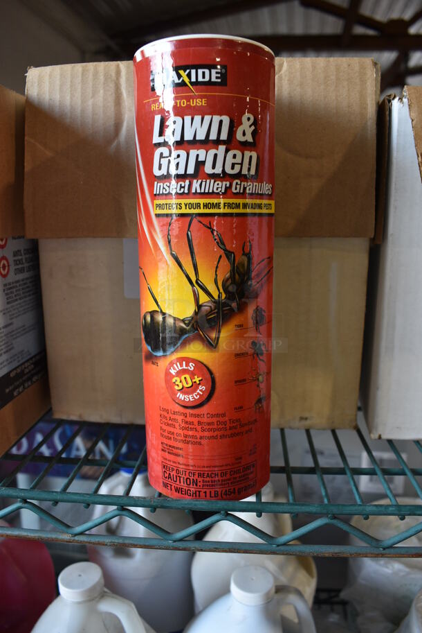 Box of 12 Lawn and Garden Insect Killer Cans. 3x3x10
