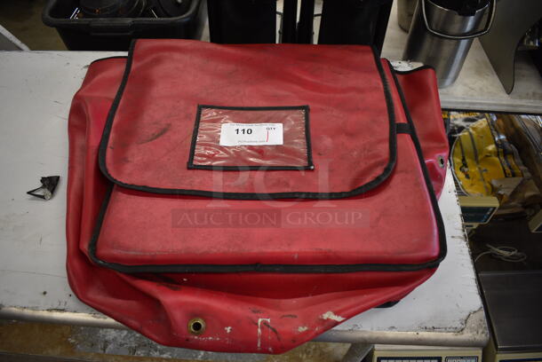 Red Insulated Food Carrying Bag. 20x20x11