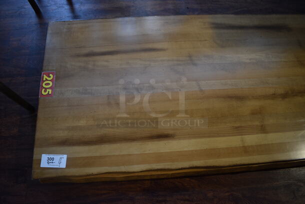 4 Wooden Natural Edge Tabletops. 96x29.5x1.5. 4 Times Your Bid! BUYER MUST REMOVE. (lounge) - Image 2 of 5