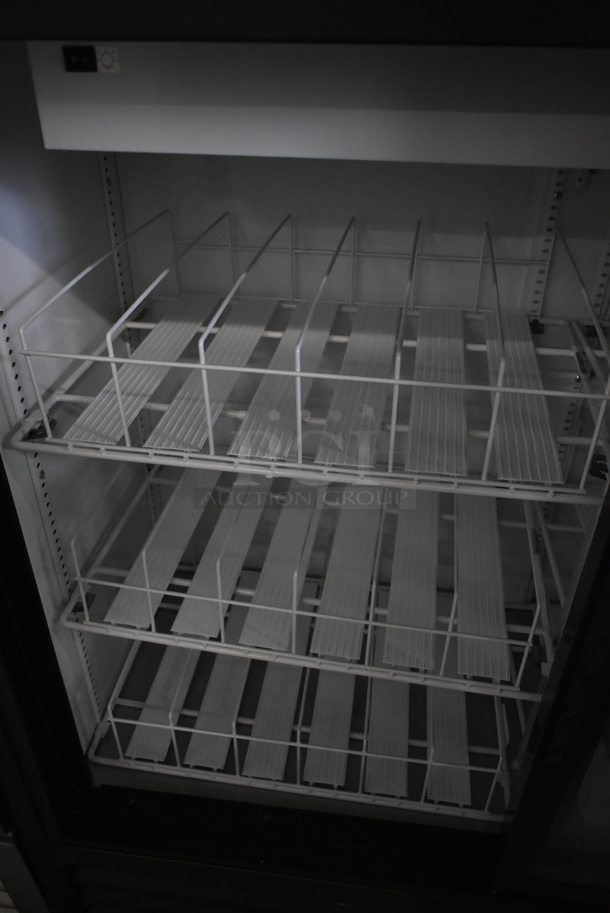 2024 True GDM-41SL-48-HC-LD Metal Commercial 2 Door Reach In Cooler Merchandiser w/ Poly Coated Racks. 115 Volts, 1 Phase. Tested and Working! - Image 4 of 6