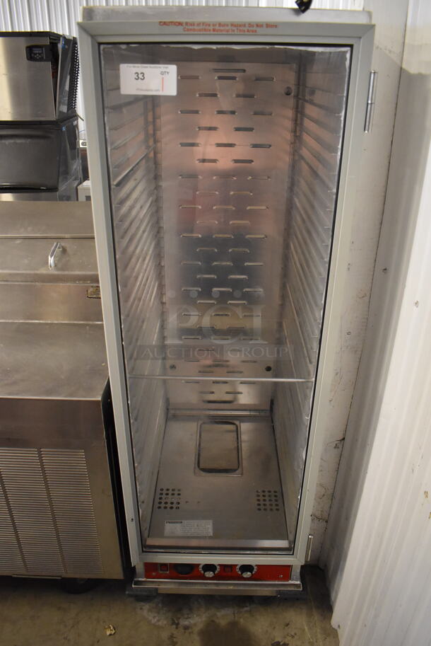 Avantco Metal Commercial Heated Holding Cabinet on Commercial Casters. 21x33x66. Tested and Working!