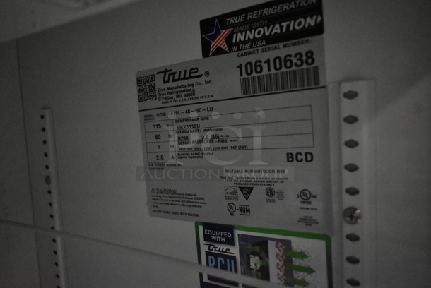 2024 True GDM-41SL-48-HC-LD Metal Commercial 2 Door Reach In Cooler Merchandiser w/ Poly Coated Racks. 115 Volts, 1 Phase. Tested and Working! - Image 6 of 6