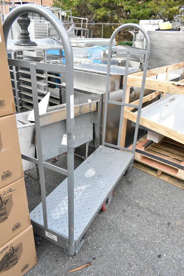 Gray Metal U Boat on Commercial Casters.  - Image 5 of 5