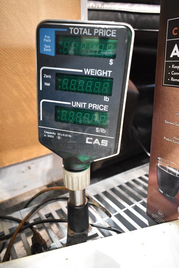 CAS AP-1 Metal Countertop Scale. 120 Volts, 1 Phase. Tested and Working! - Image 2 of 6