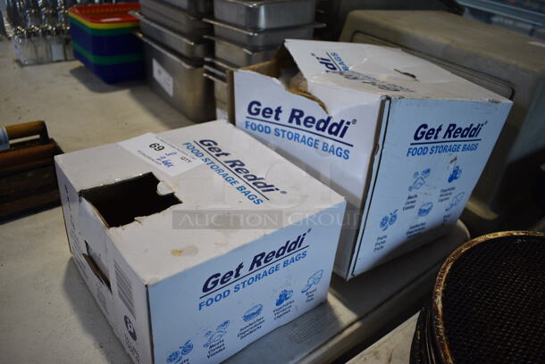 ALL ONE MONEY! Lot of 2 Boxes of Get Reddi Food Storage Bags! - Image 3 of 4