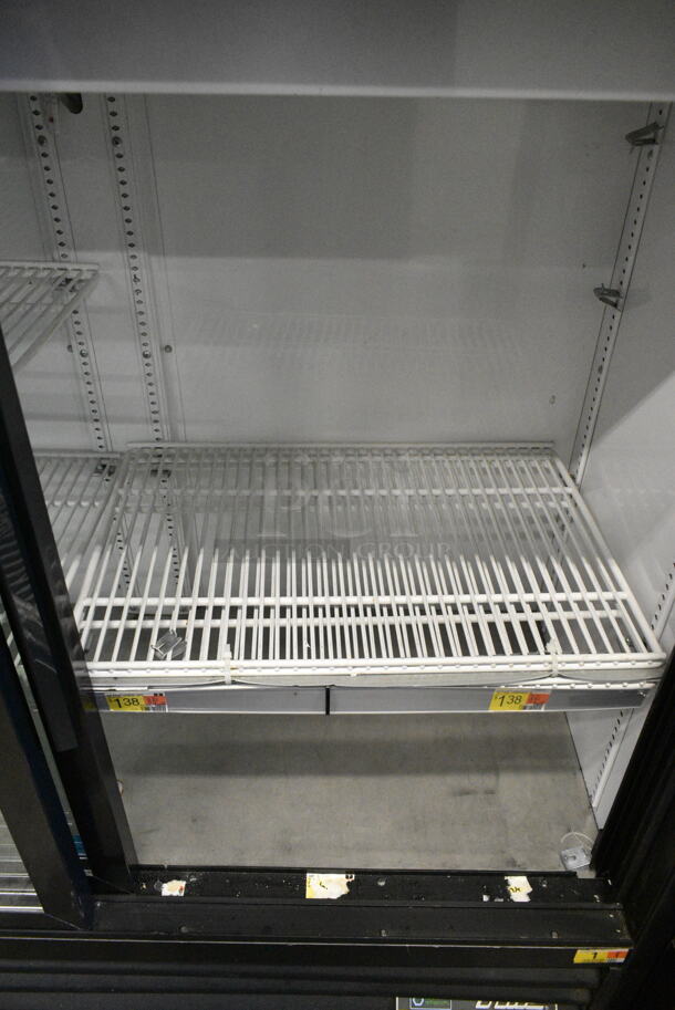 2018 True GDM-41SL-48-HC-LD Metal Commercial 2 Door Reach In Cooler Merchandiser w/ Poly Coated Racks. 115 Volts, 1 Phase. Tested and Working! - Image 4 of 5