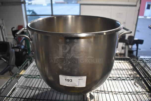 Hobart VMLH-40 Stainless Steel Commercial 40 Quart Mixing Bowl. 17x21x14.5
