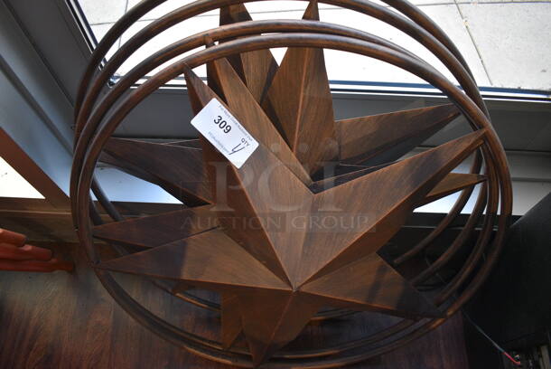 4 Brown Metal Star Decorative Signs. 32x5x32. 4 Times Your Bid! (lounge) - Image 3 of 4