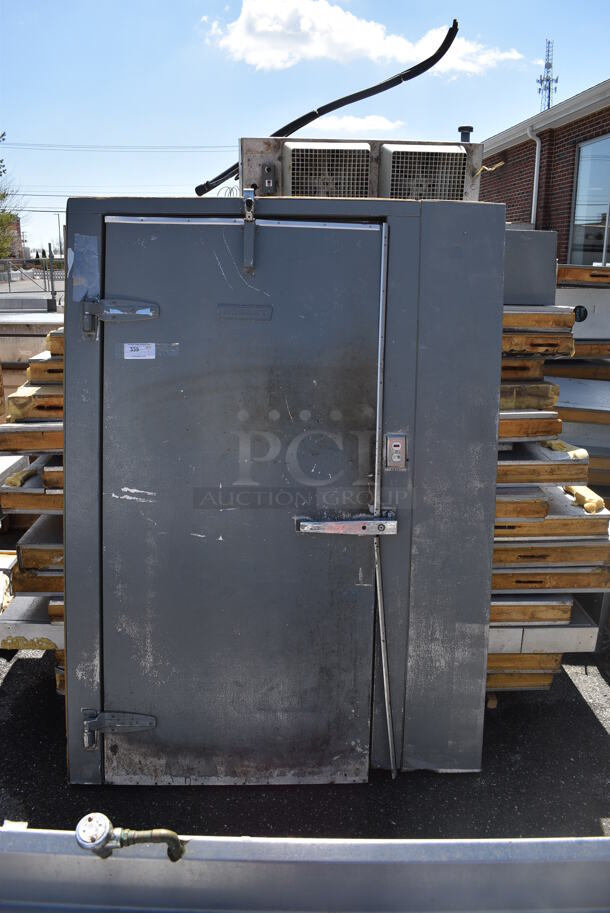 12'x8'x7' Hobart Walk In Freezer Box w/ Copeland Model CF06K6E-PFV-253 Compressor and Condenser. 208/230 Volts, 1 Phase.