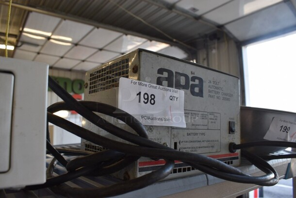 apa Metal 24 Volt Automatic Battery Charger. 9x6x6.5. - Image 2 of 3