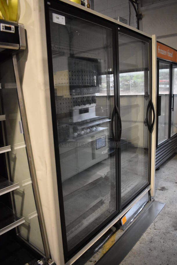 Zero Zone Model 2RHZC30 Metal Commercial 2 Door Reach In Cooler Merchandiser w/ Racks. 115/208-230 Volts, 1 Phase. 66x38x80 - Image 7 of 9