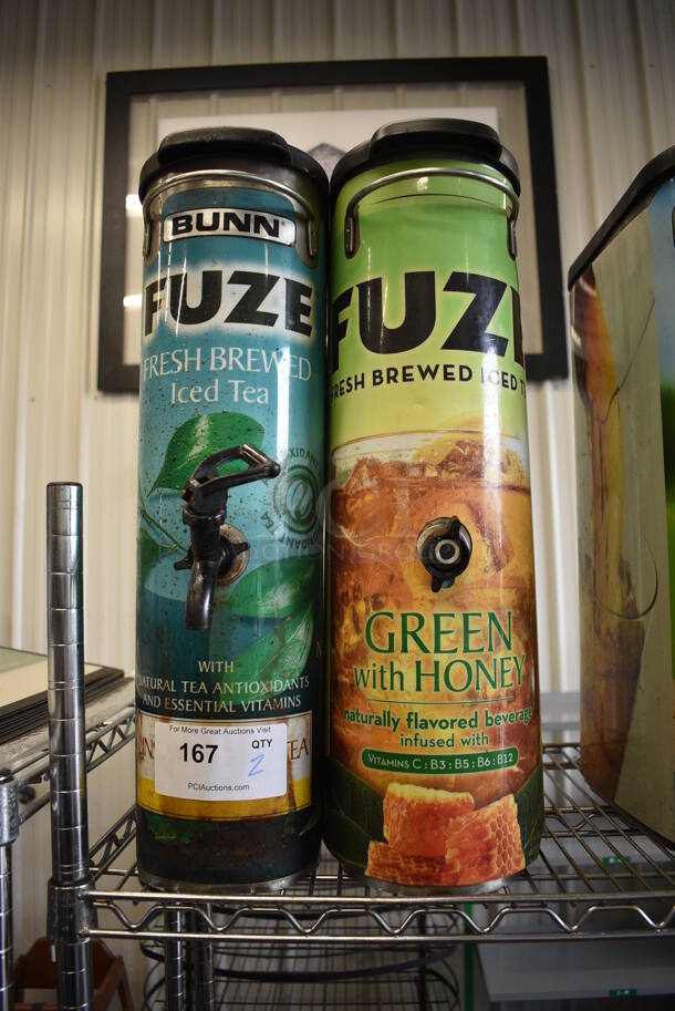 2 Stainless Steel Beverage Holder Dispensers w/ Lids. 6x15x21.5. 2 Times Your Bid! - Image 1 of 3