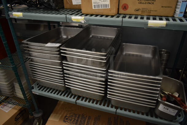 37 Stainless Steel Full Size Drop In Bins. 1/1x4. 37 Times Your Bid! - Image 1 of 5