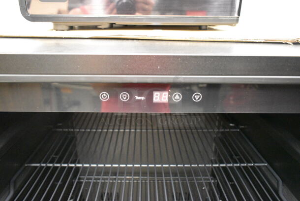 BRAND NEW SCRATCH AND DENT! Whynter FWC-1201BB Metal Freestanding 34 Bottle Wine Cooler Merchandiser w/ Touch Screen. 115 Volts, 1 Phase. Tested and Working! - Image 5 of 6