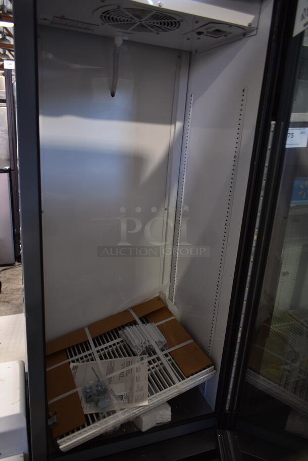 BRAND NEW! 2022 True GDM-12-HC Metal Commercial Single Door Reach In Cooler Merchandiser w/ Poly Coated Racks. 115 Volts, 1 Phase. Tested and Working! - Image 3 of 4