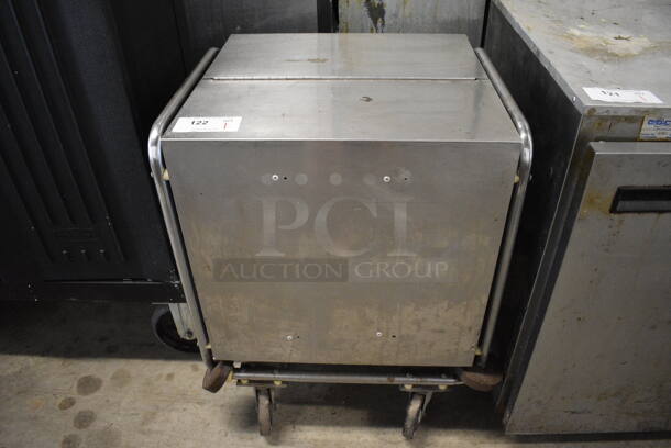 Stainless Steel Commercial Dish Cart on Commercial Casters. 24x20x30