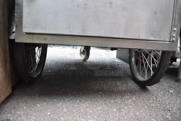 Stainless Steel Commercial Hot Dog Cart on Casters.  - Image 7 of 10