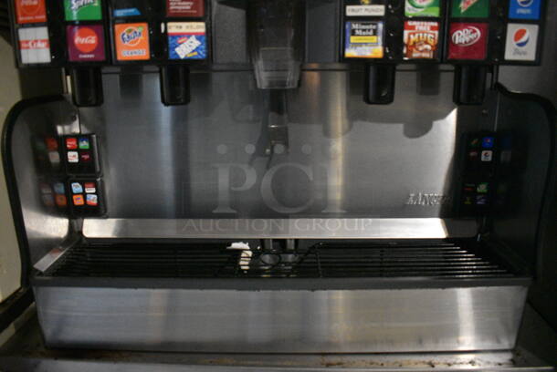 2017 Lancer Model FS30 Stainless Steel Commercial Countertop 16 Flavor Carbonated Beverage Machine on Stainless Steel Soda Station w/ 5 Cup Dispensers and 2 Doors. 115 Volts, 1 Phase. 36x43x76 - Image 5 of 9