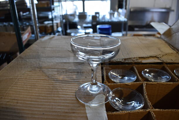 28 BRAND NEW IN BOX! Champagne Glasses. 3.5x3.5x4.5. 28 Times Your Bid! - Image 1 of 4