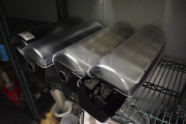 4 Black and Clear Poly Bar Topping Rails. 20x6x7. 4 Times Your Bid! (kitchen) - Image 1 of 4