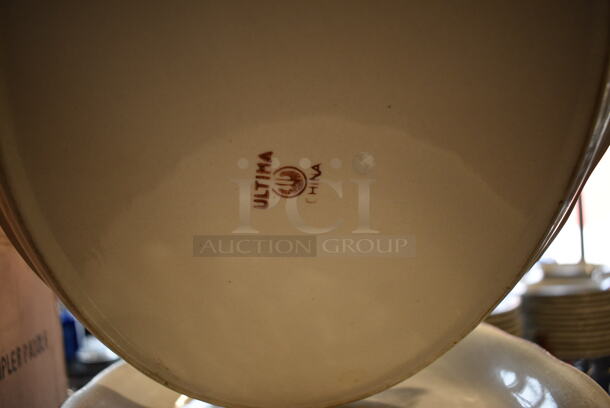10 White Ceramic Oval Plates. 9.5x13x1. 10 Times Your Bid! - Image 3 of 3