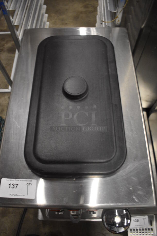 2013 Taylor Model 340D-27 Stainless Steel Commercial Countertop Single Flavor Frozen Beverage Machine w/ Drink Mixer Attachment. 208-230 Volts, 1 Phase. 18x31x32 - Image 5 of 7